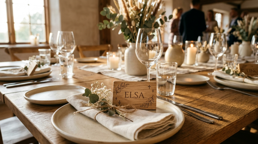 Styled table setting photograph for confirmation ceremony, f